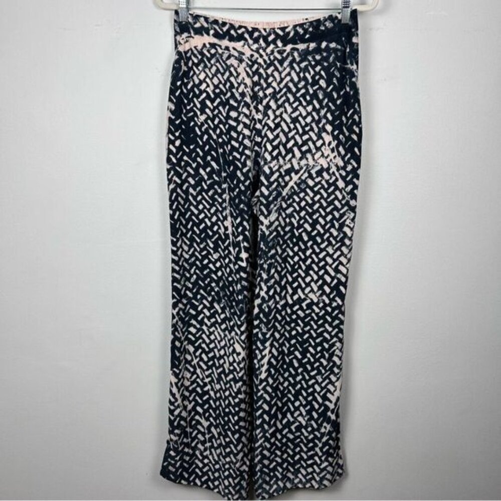 Amanda Bond silk pants made in Los Angeles blush pink and ink